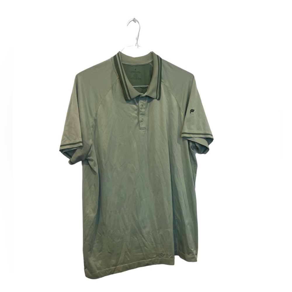 Fabletics Polo Shirt Men’s XXL Green Training Day Lightweight Golf Light Green